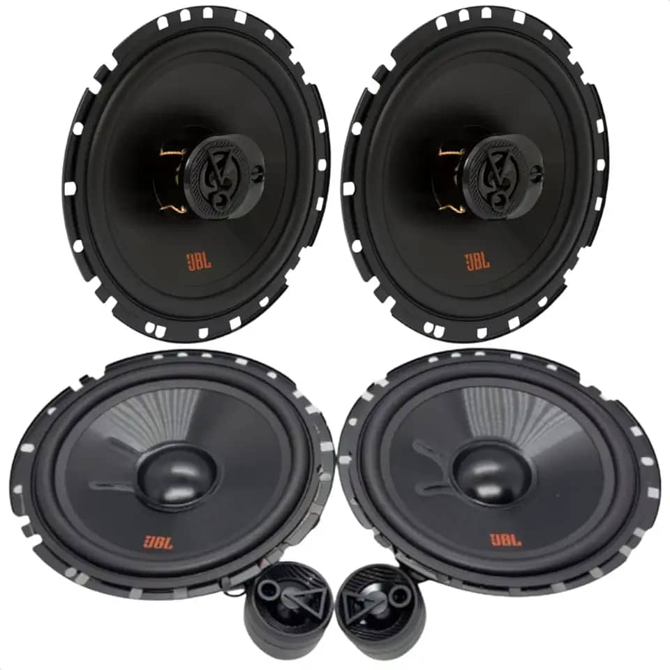 Kit Som Automotivo Completo Flex 4: Par de Alto Falantes Triaxial 6TRFX55 (110W RMS) + Par de Auto Falantes 2 Vias 62VFX55 (110W RMS) - POTÊNCIA, CLAREZA E IMERSÃO para seu Carro!