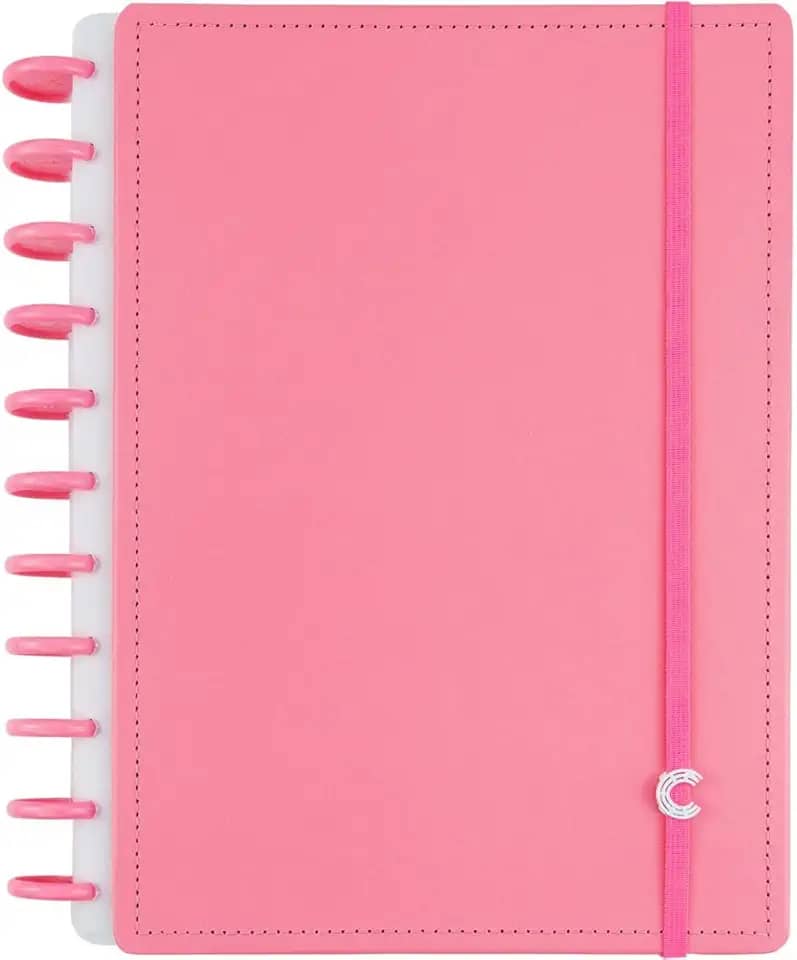 Caderno Inteligente, All Pink, Grande G+, 215 X 280mm, 140 folhas, Caderno Inteligente