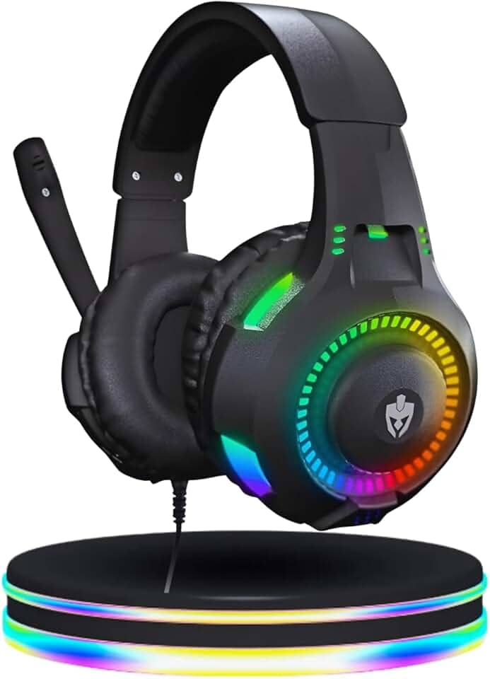 Headset Gamer Rival 307, Fone de Ouvido, Gamer, Iluminação RGB, com Microfone, Conexão P2 3.5mm, Compatível com PS4/PC/Xbox One, (Preto)
