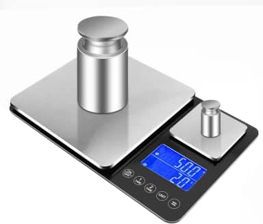 Balança de Cozinha, Balanca Digital de Cozinha Precisao com Leituras Claras, Balanca Comida com Bandeja Dupla, Balança de Cozinha Digital de Indução de Alta Sensibilidade