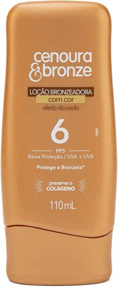 Cenoura e Bronze Loção Bronzeadora Com Cor Fps6