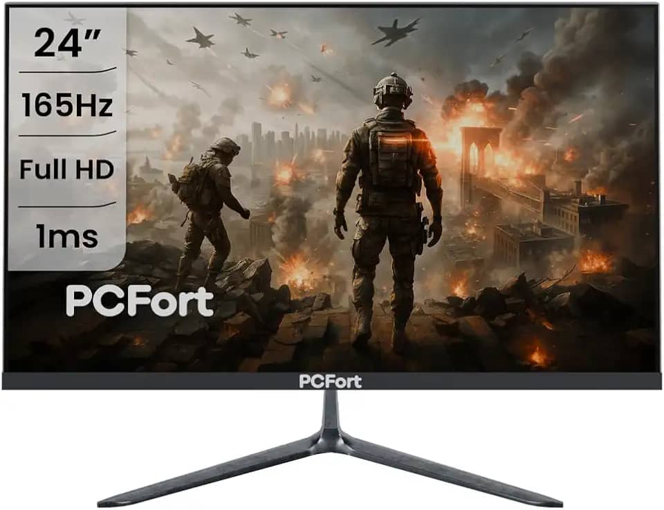 Monitor PCFort Gamer H238F165 24'' Led Full Hd 165hz Freesync Hdmi Display Port VESA
