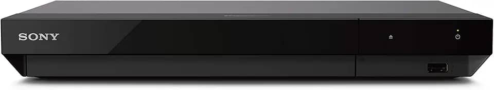 Sony UBP-X700U 4K Ultra HD Home Theater Blu-ray DVD Player 4K upscaling, HDR10, áudio de alta resolução, Dolby Digital TrueHD/DTS, Dolby Vision, com cabo HDMI incluído, modelo 2025