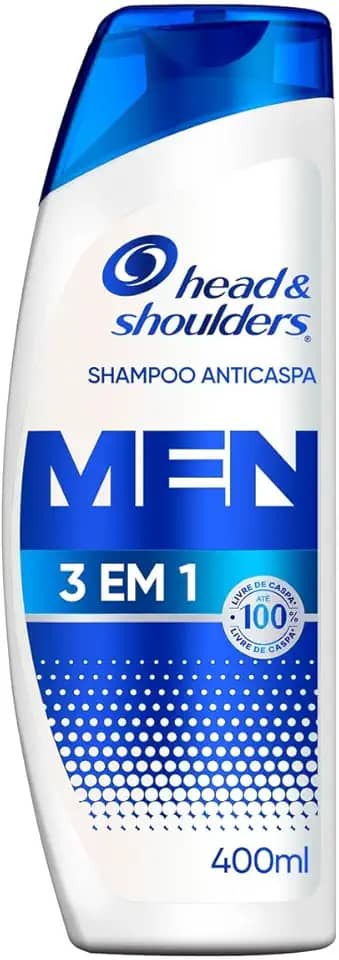 Head & Shoulders Shampoo Anticaspa Men 3 em 1, 400 ml