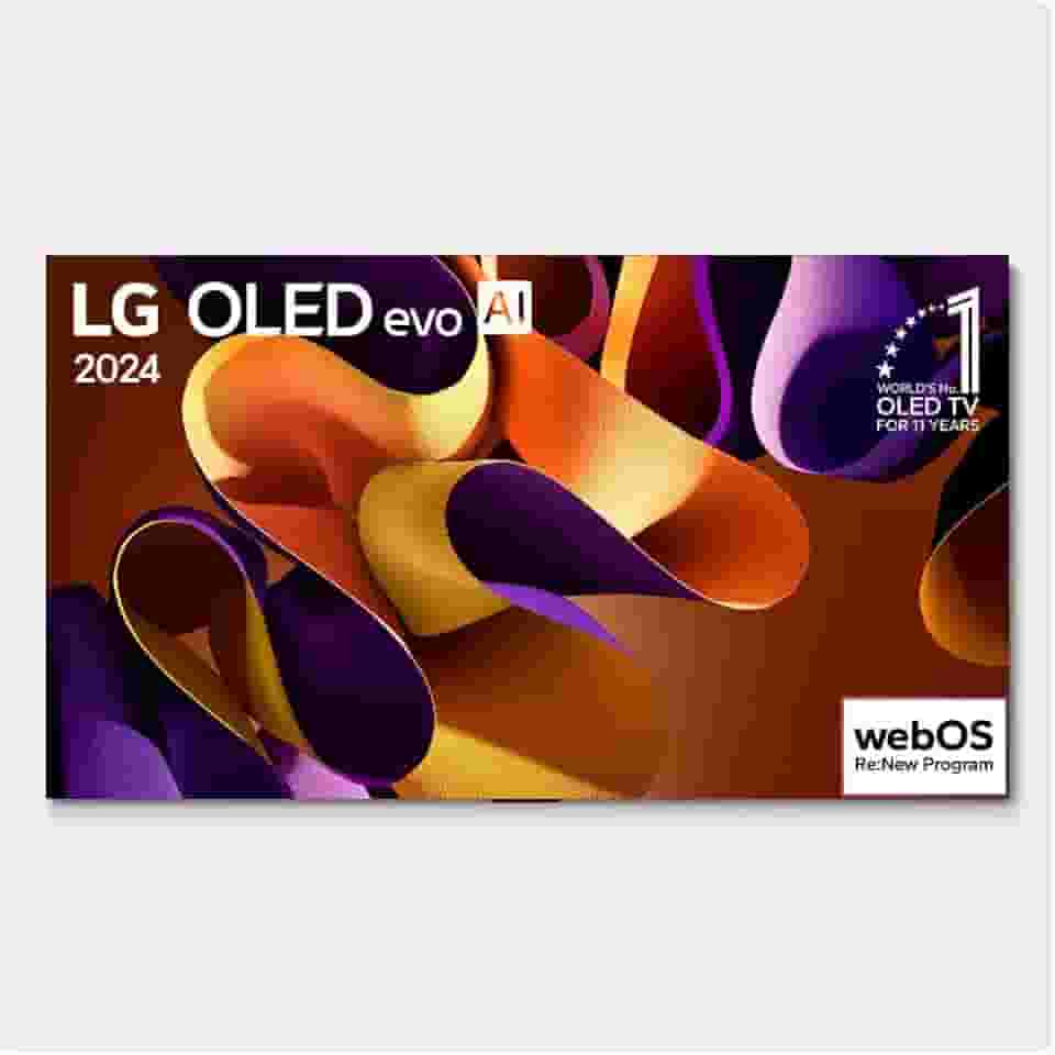 Smart TV 4K 65' LG OLED evo OLED65G4 Processador α11 AI Painel 144Hz Intensificador de Brilho Máximo Design Onewall Dolby Vision Dolby Atmos