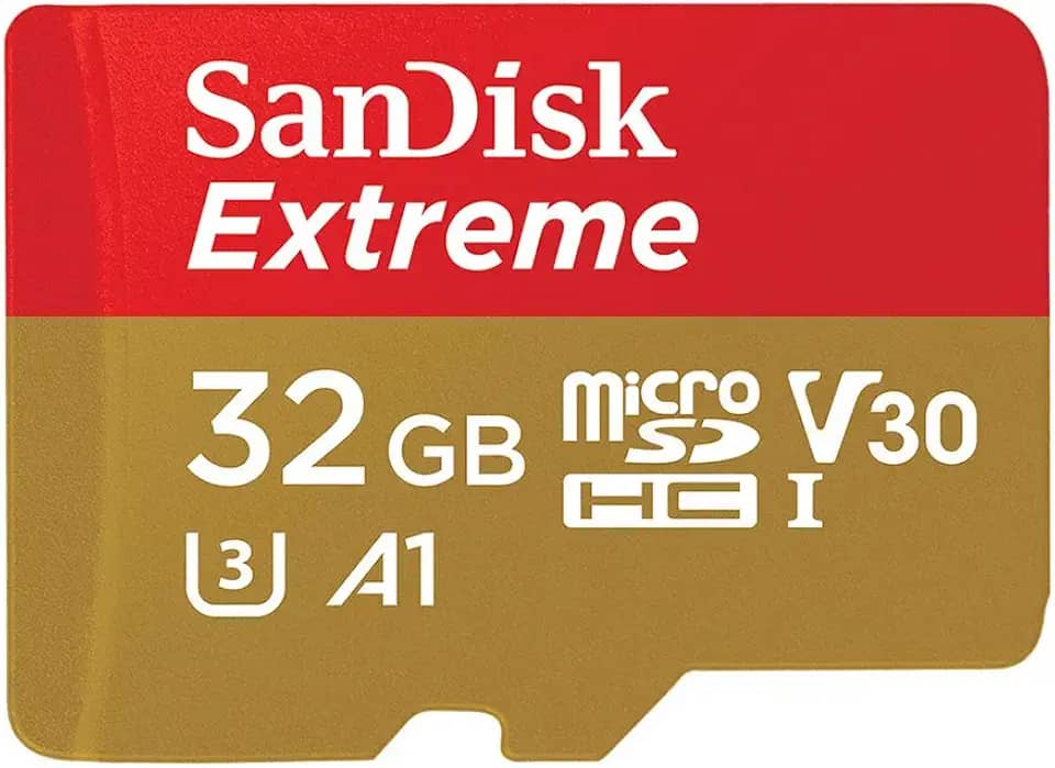 SanDisk Cartão microSD UHS-I Extreme de 32 GB para jogos móveis - C10, U3, V30, 4K, A1, Micro SD - SDSQXAF-032G-GN6GN