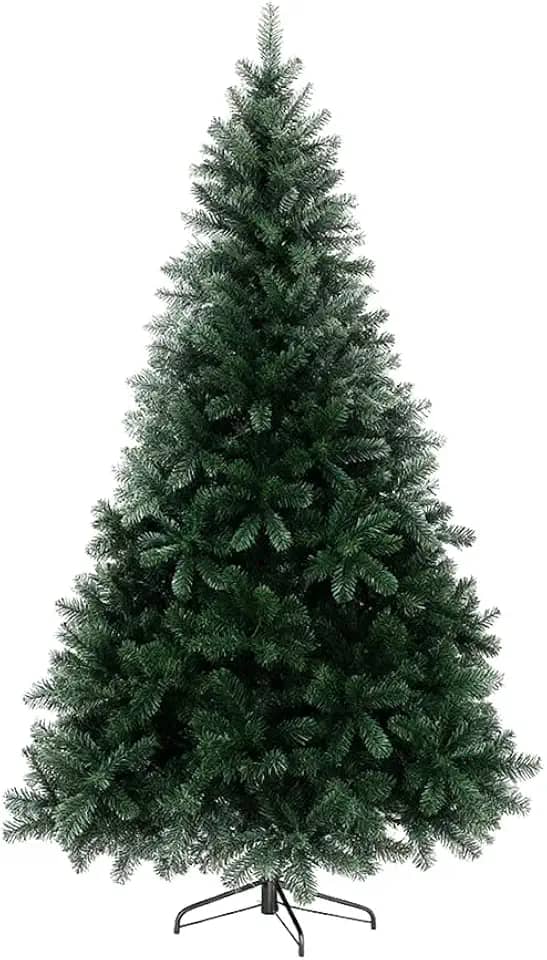 Árvore de Natal Artificial 2,10 m 1100 galhos – Decoração Tradicional com Volume e Elegância galhos forte Base metálica reforçada premium