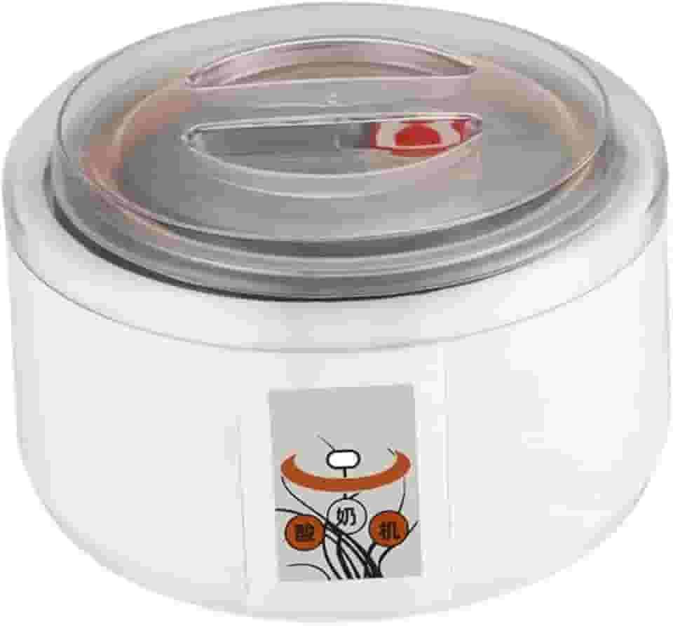 KLKCMS Iogurteira automática de aço inoxidável com recipiente interno, cozinha compacta, máquina de iogurte automática multifuncional para uso doméstico