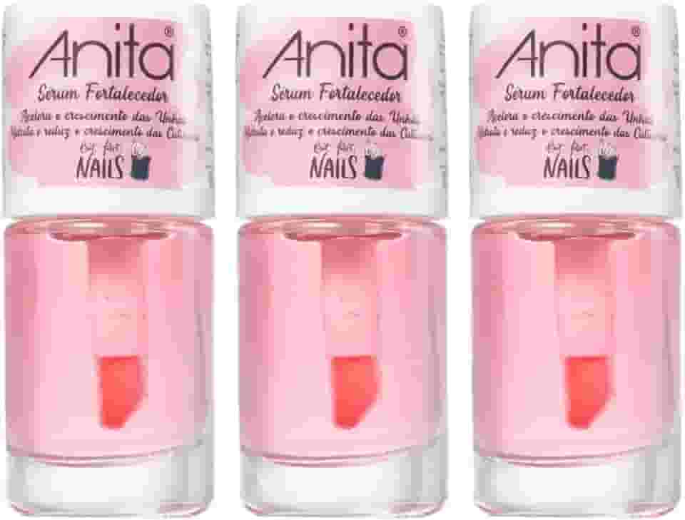 Kit 3 Esmalte Sérum Fortalecedor Anita Crescimento De Unha -Ref 552