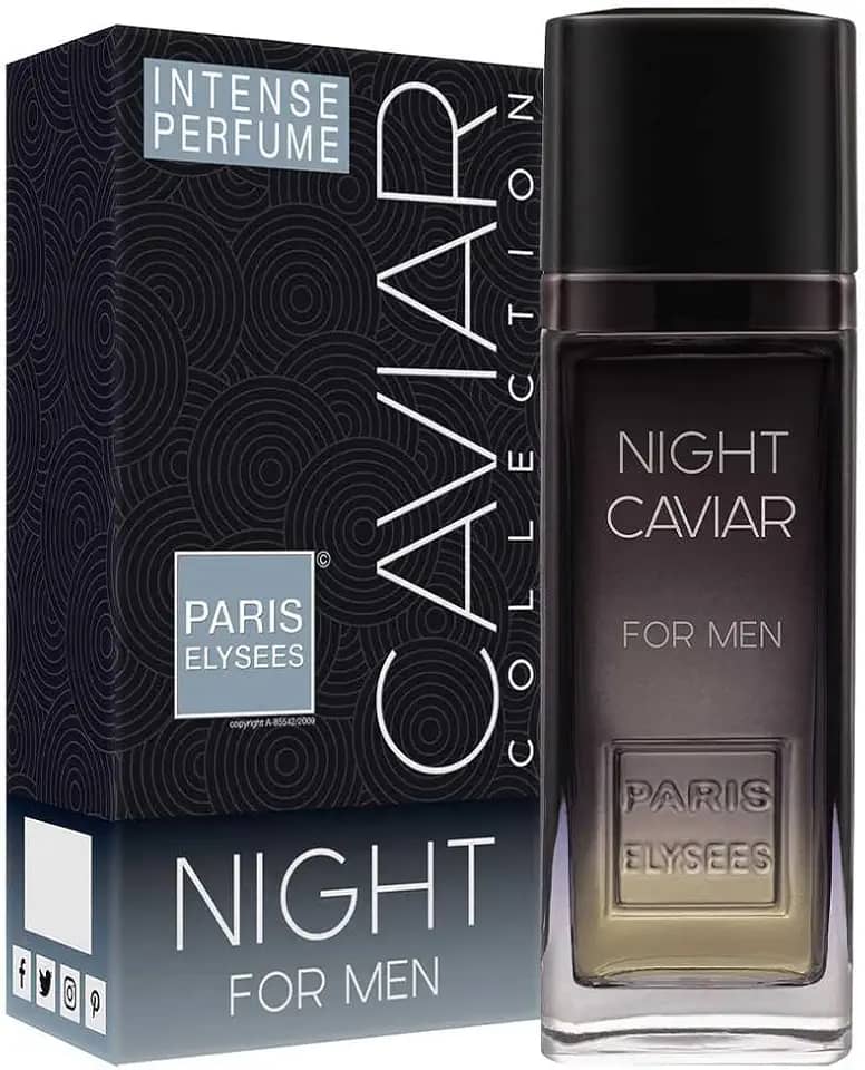PARIS ELYSEES Perfume Importado Paris Elysees Eau De Toilette Masculino Night Caviar 100Ml