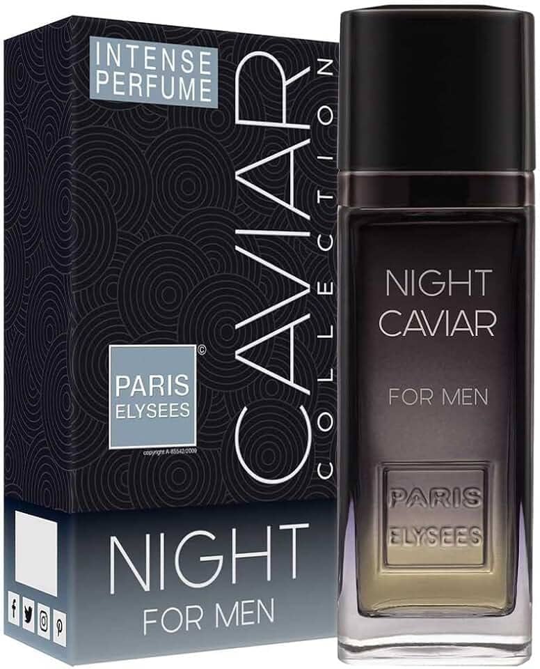PARIS ELYSEES Perfume Importado Paris Elysees Eau De Toilette Masculino Night Caviar 100Ml