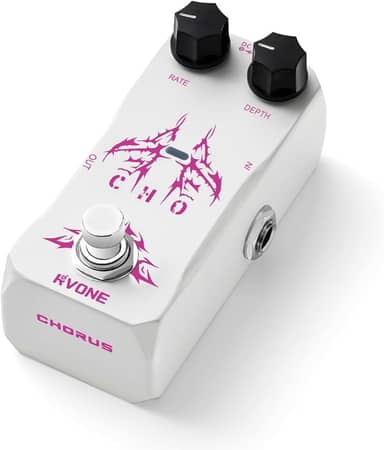 Pedal Chorus Para Guitarra, Analógico Com Circuito Bbd, Efeitos True Bypass E Caixa De Alumínio, Elétrico