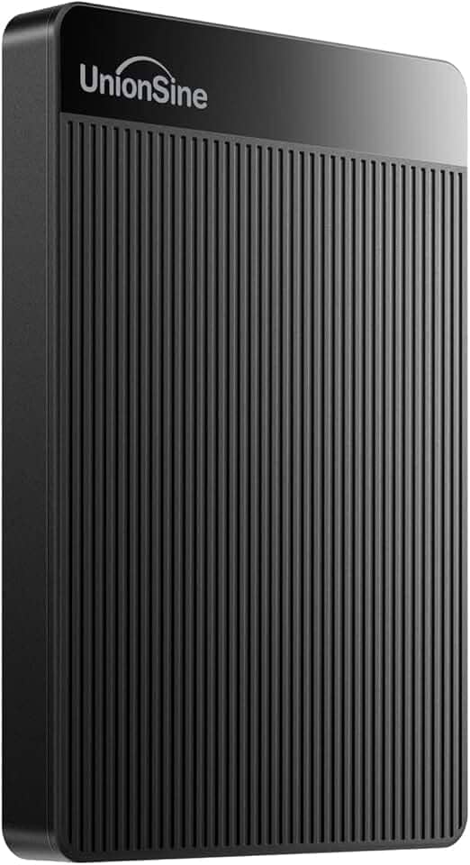 HD Externo Portátil 500GB UnionSine Disco Rígido compatível Mac/Pc/Notebook/PS4 - USB 3.0-HD2510(Preto )