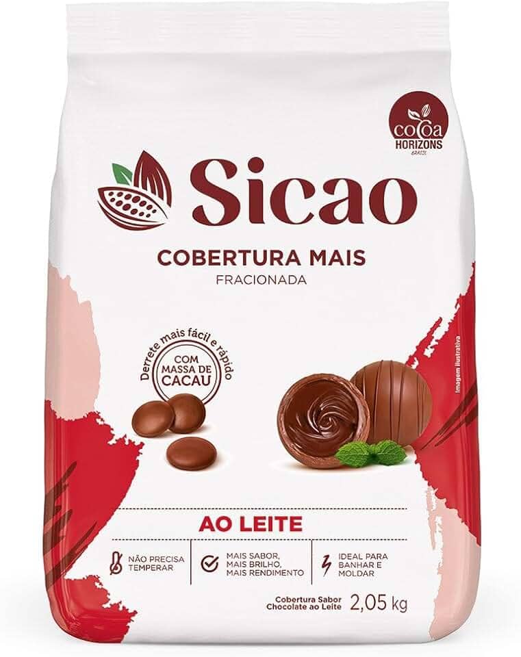 Cobertura Gotas Fracionada Chocolate ao Leite Mais 2,05kg - Sicao