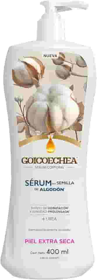Goicoechea Creme Hidratante Corporal Algodão Pele Seca 400 mL – Com Ureia, Glicerina e Extrato de Algodão – Hidrata e Suaviza, Nutrição e Toque Suave Diário