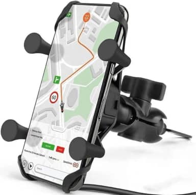 Suporte Celular Moto e Bicicleta Com Carregador Usb Universal Motocicleta Garra X Seguro e Prático