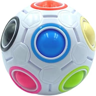 Bola Magica Fidget Toy Bolinha Anti Estresse Autismo Desenvolvimento (Branco)