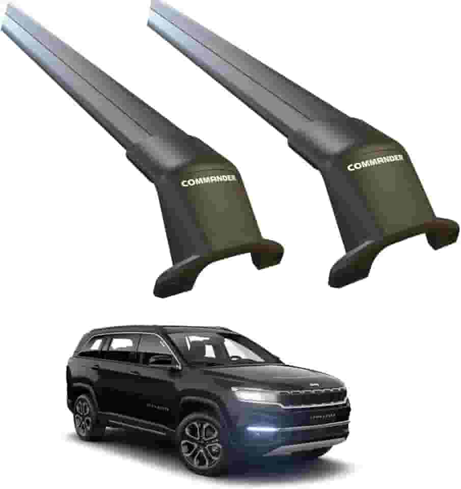 Rack Travessa de teto Bagageiro Commander 2021 a 2024 Fixação Original Preto