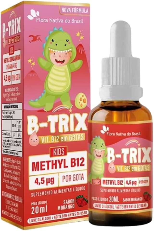 B-TRIX Vitamina B12 Kids em Gotas 30ml Flora nativa do Brasil