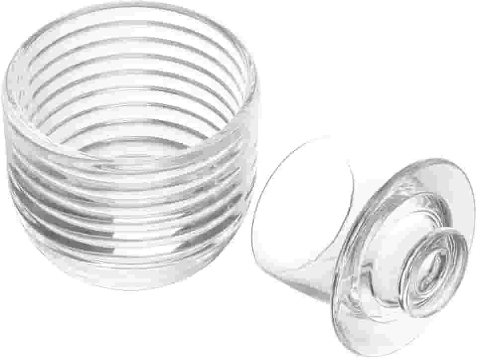 LYOR - Manteigueira Francesa de Vidro Colméia 9,5cm x 9,5cm x 8cm