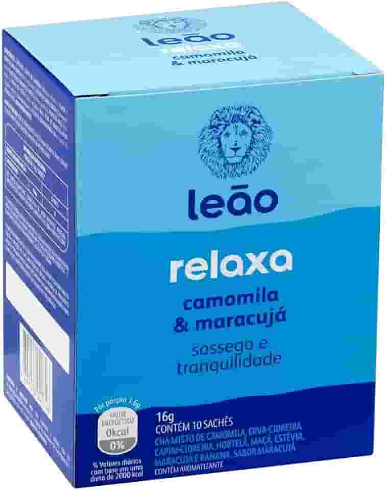 Leão Chá Relaxa Camomila E Maracujá 10 Sachês