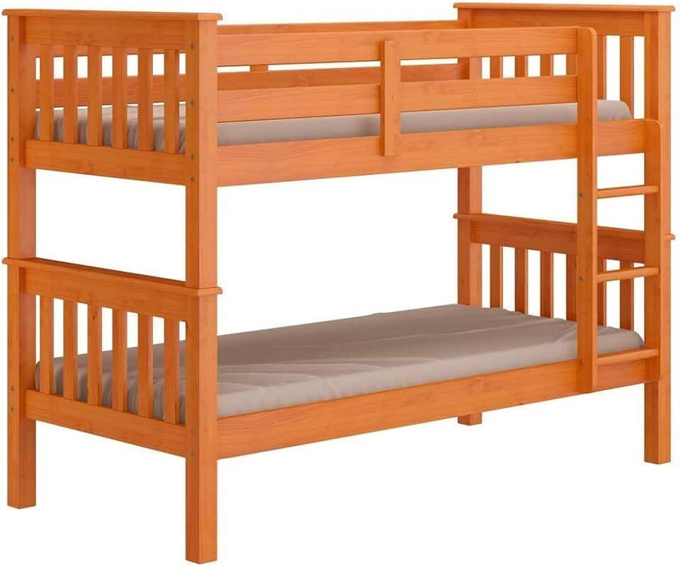 Beliche Madeira Maciça Mel Acetinado com Escada Fixa Marjorie