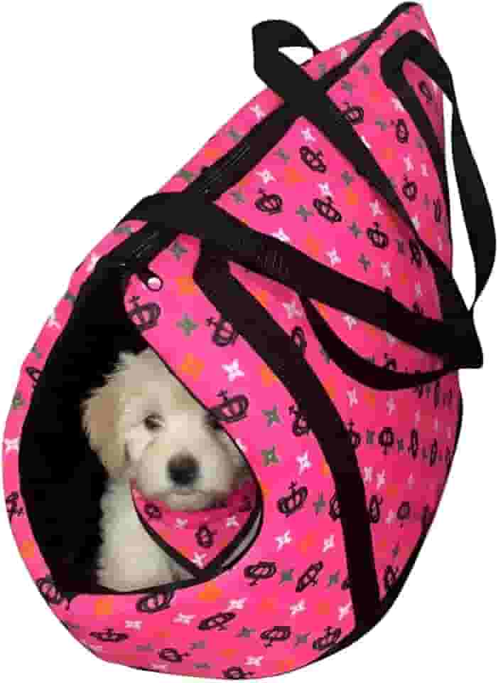 Bolsa de Transporte Para Pet Cachorro e Gatos Ideal Para Passeio Viagens Tamanho M (Rosa, M)
