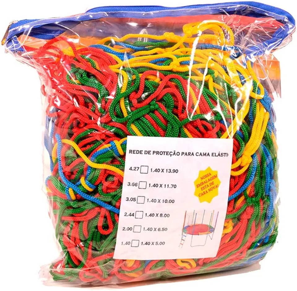 Rede de Proteção para Cama Elástica Pula Pula 2,44m 2,50m