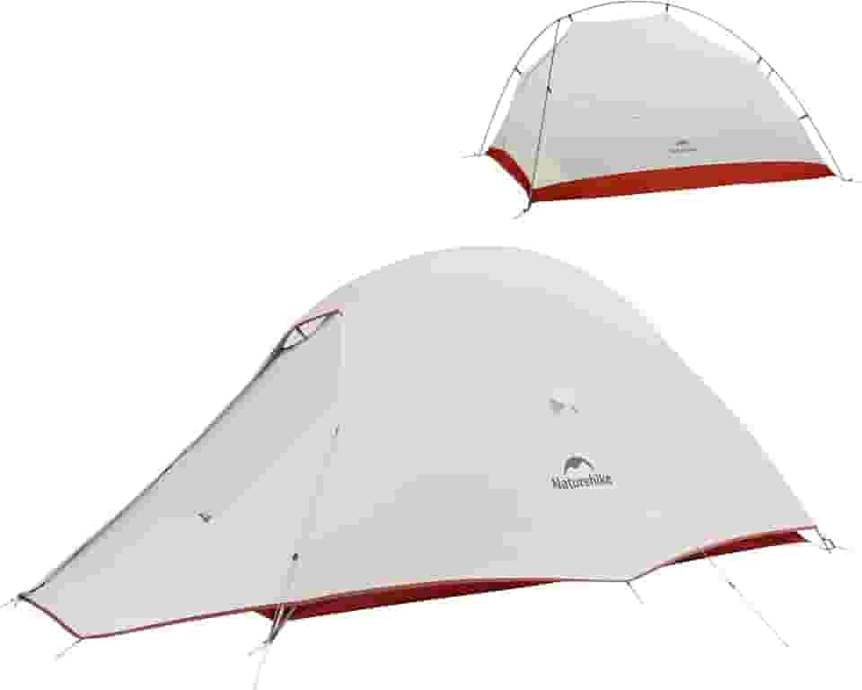 Naturehike Barraca Cloud-Up para 1 pessoa, leve, para um homem, impermeável ultraleve para uma pessoa, barraca de camada dupla para uma pessoa, para acampamento, caminhada, mochilão