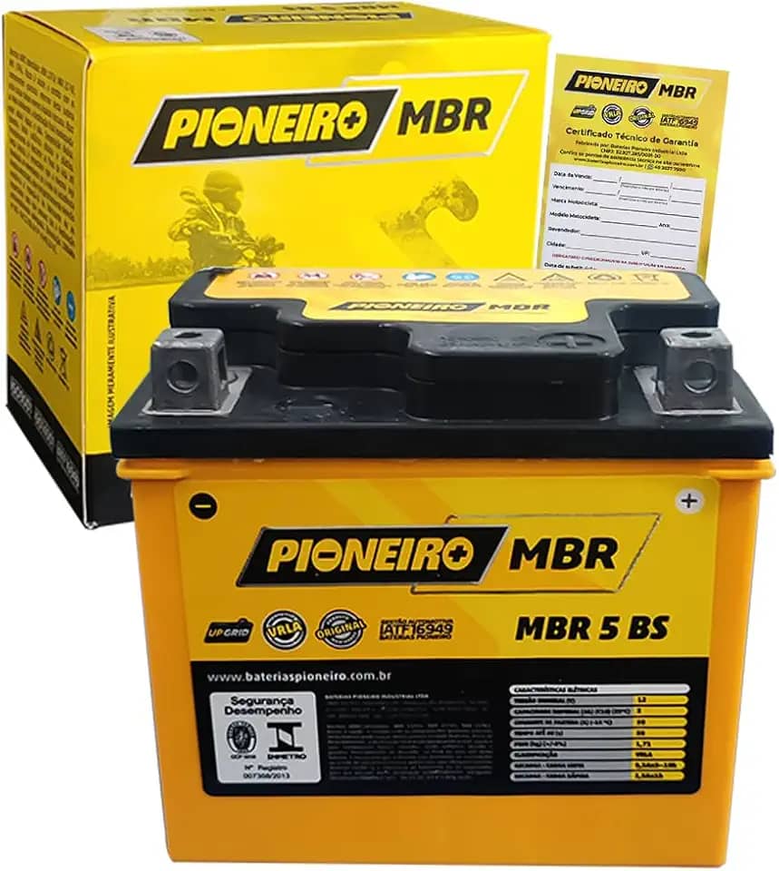 Bateria 5Ah Selada Cg Titan 150 Fan Bros Biz 125