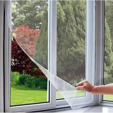 Kit 02 Telas Mosquiteiro para Janela Proteção Eficiente Contra a Entrada de Mosquito e Isentos 1,30 x 1,50Cm