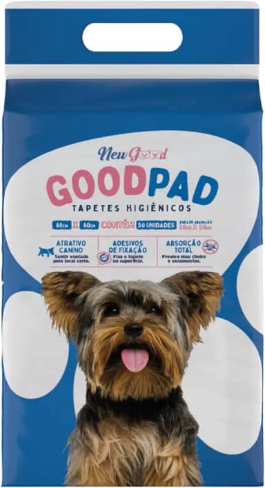 Good Pad Tapete Higiênico Para Cães 60Cmx60Cm 50 Unidades Embalagem Pode Variar