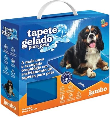 JAMBO PET Tapete Gelado Refrescante para Cães e Gatos Tamanho Médio 60 x 45