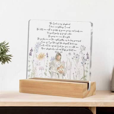 Presentes inspiradores para mulheres, amigas, colegas de trabalho, presentes cristãos para mulheres, presente inspirador, laço rosa placa de acrílico transparente para mesa de escritório em casa