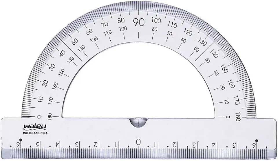 Transferidor 180° x 10 unidades, Waleu 10290001, Multicor