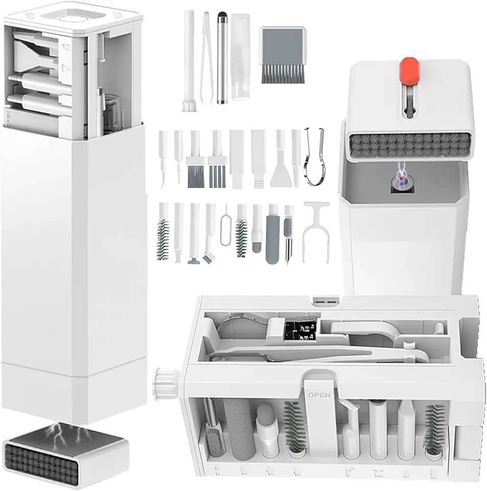 Kit De Limpeza De Celular 32 Em 1 Com Limpador De Portas E Cabos, Caneta Stylus, Ferramenta Sim, Escova De Alto-Falante, Limpador Multidispositivo Para Iphone, Samsung, Airpods, Macbook, La