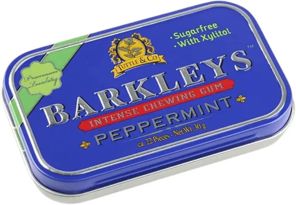 Chiclete Barkleys Chewing Gum Peppermint Menta 30 Gr