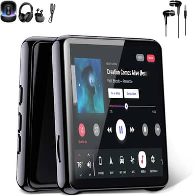 MP3 MP4 Player Music Player Bluetooth 5.0 Som sem Perdas Rádio FM Suporte Cartao de Memoria de Até 128 GB