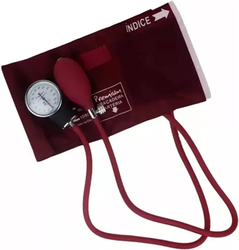 Esfigmomanômetro Aneróide A.c.cumed-glicomed Aneroide Premium Cor Vinho