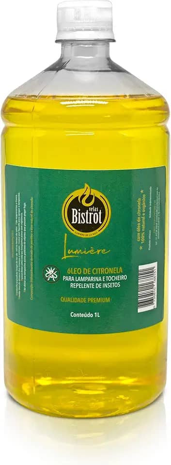 Fluido Para Tocheiros E Lamparinas 1 Litro Aroma Citronela
