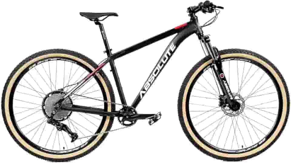 Bike Toda em Aluminio Aro 29 MTB da Absolute Nero 4 Com Freios a Disco Hidráulico Relação de 12V Pedivela single 1v Catraca K7 11/50D 12v com sistema de suspensão