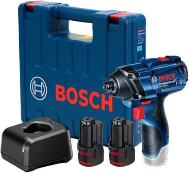 Bosch Chave de impacto GDR 120-LI 12V com 2 baterias, 1 carregador e maleta