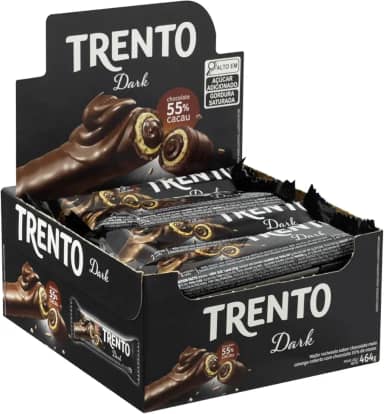 Chocolate Trento Dark Meio Amargo 55% Cacau 464g - 16x29g