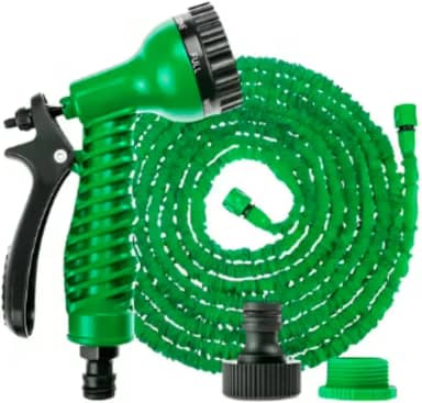 Mangueira Mágica Retrátil Flexível 7 a 30m Elástica Nylon Metal