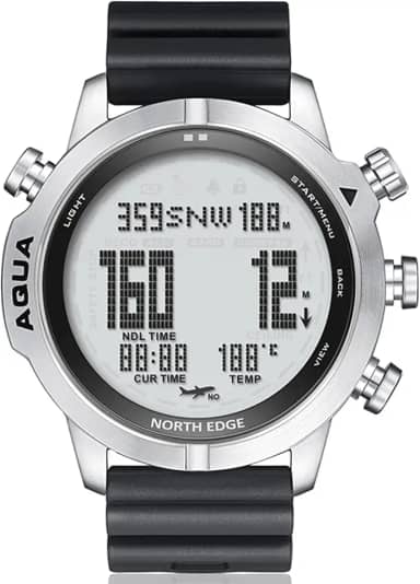 Relógio de mergulho digital para homens Relógio de computador de mergulho Relógios de mergulho Relógios de pulso masculinos com bússola Altímetro Barômetro