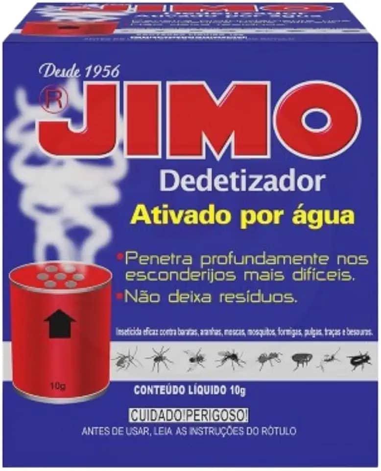 Dedetizador Jimo Ativado Por Água Unidade Com 10g Mata Barata Aranha Pulga Traças Mosquito