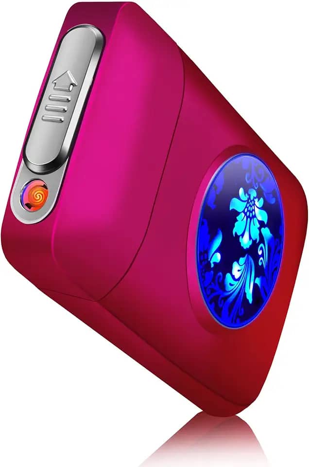 x-lighter Caixa De Cigarro Xl666 Com Isqueiro, Presentes De Dia Dos Namorados Para Ela, Porta-Cigarros King Size De 18 Unidades 84 Mm, À Prova De Cheiro, Presente De Dia Dos Pais Para Homens Pai