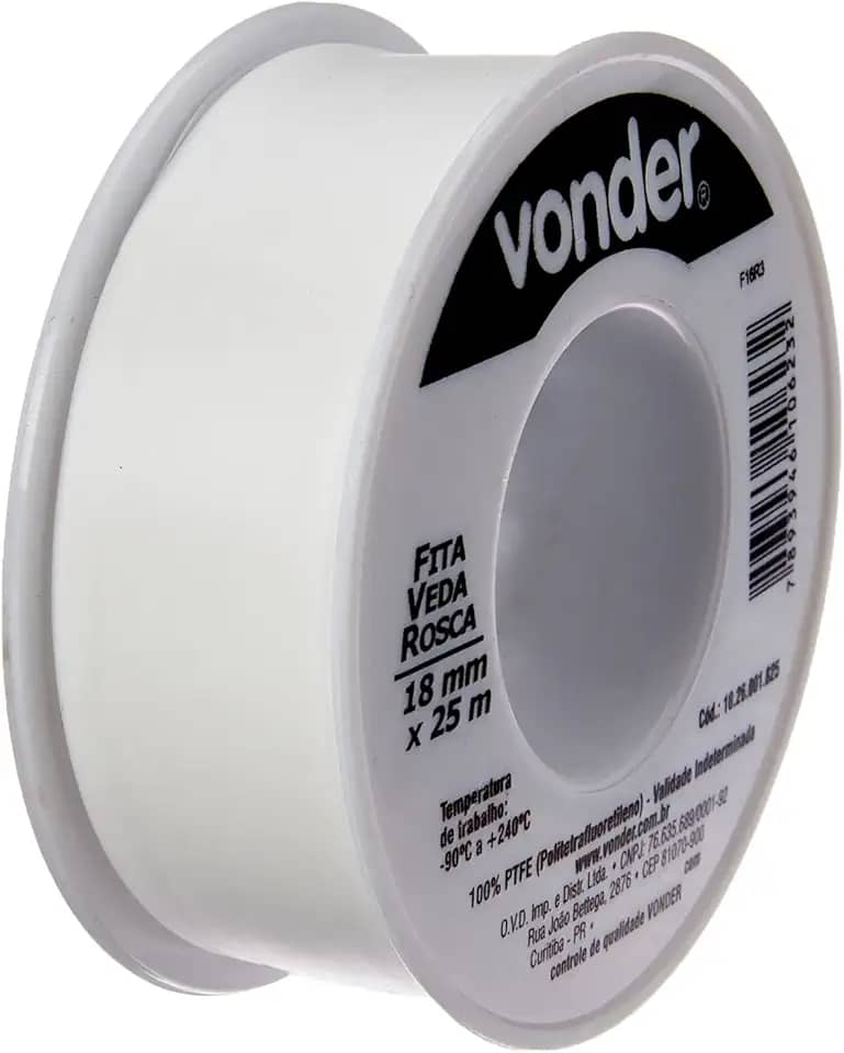 Vonder, Fita Veda-Rosca 18 Mm X 25 M.