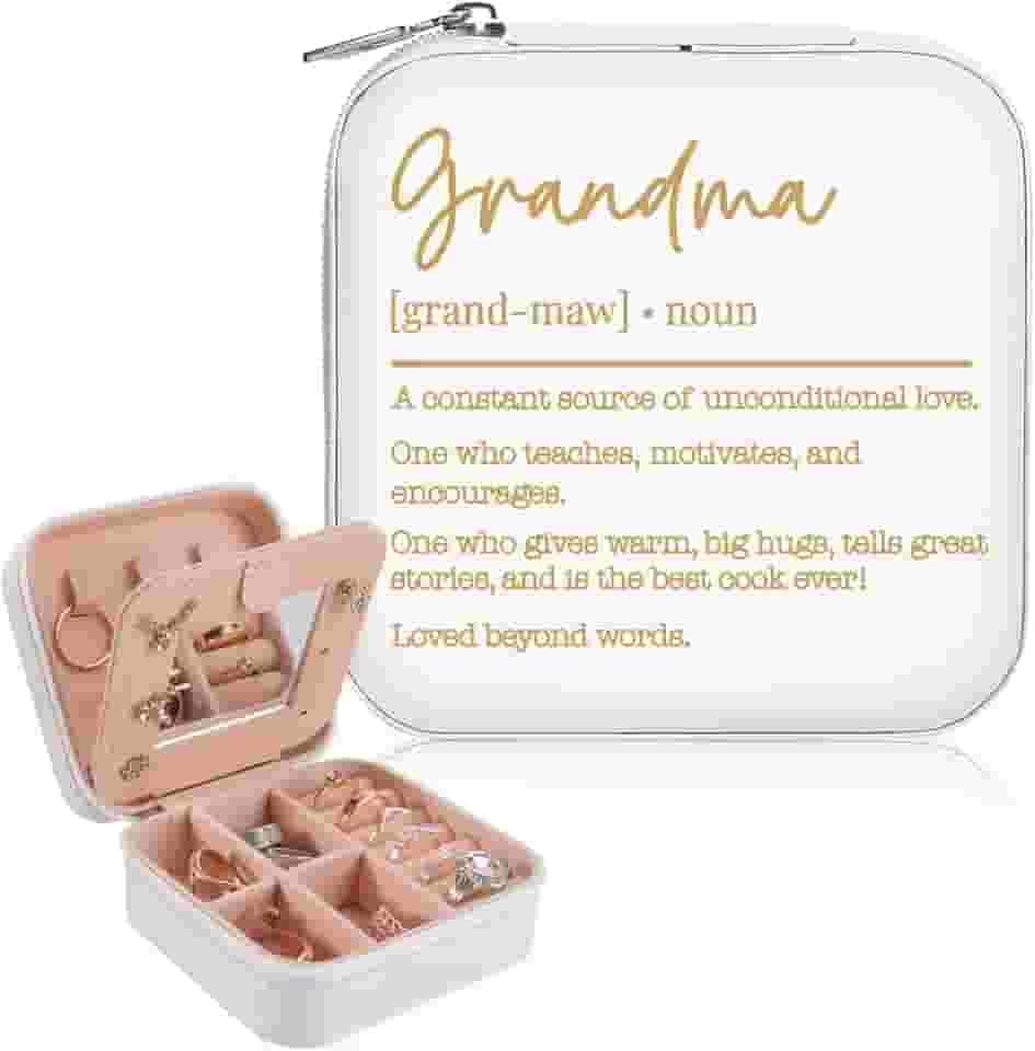 Xinezaa Presentes de aniversário de avó para avó da neta neto presentes do dia das mães para avó, vovó, avó, nova avó, gigi, caixa de joias para avó e avó