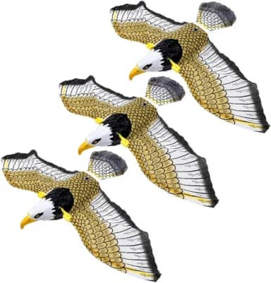 Kit 3 Unidades Águia Gavião Espanta Afasta Pombo E Pardais!!!